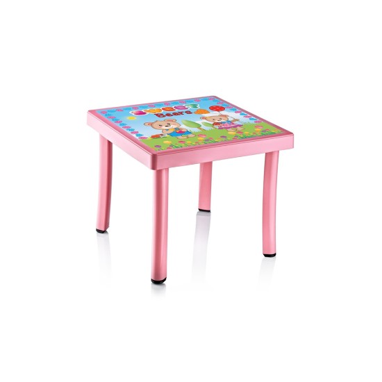 Baby Design Desenli Kare Çocuk Masası (50x50 cm) - Çocuk Odası Mobilyaları